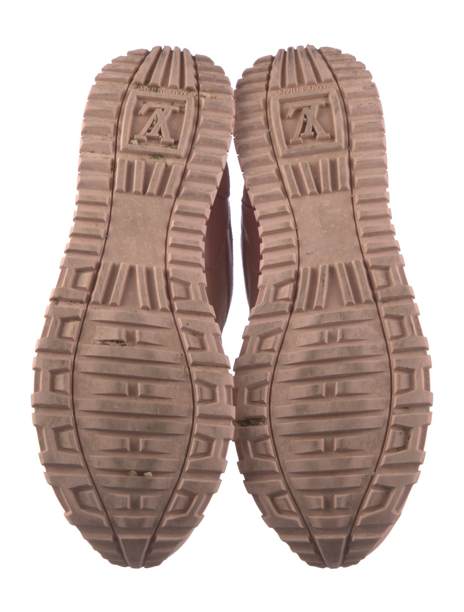 Louis Vuitton Suede Leather Trim Embellishment Sneakers